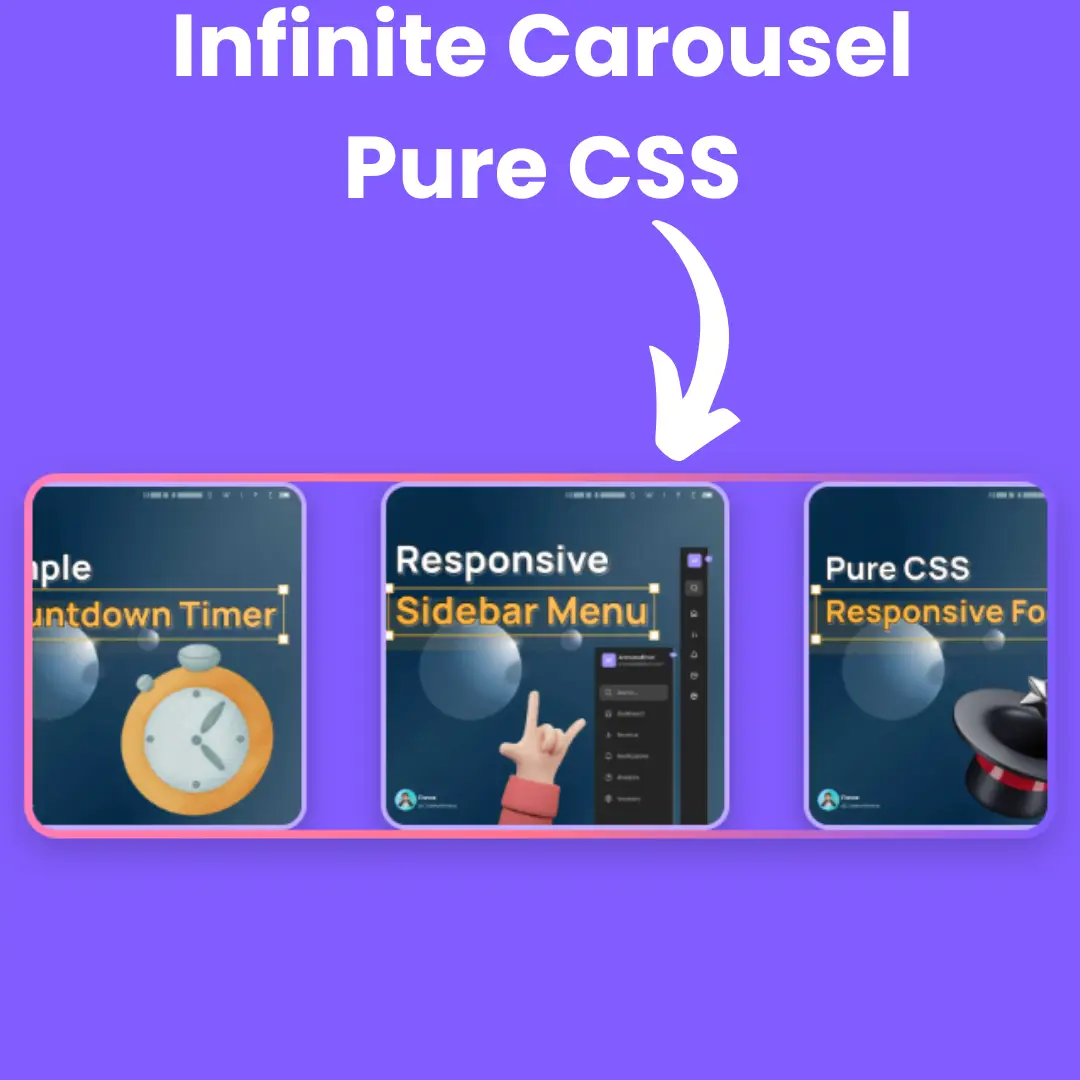 Create Infinite Carousel Using HTML and CSS