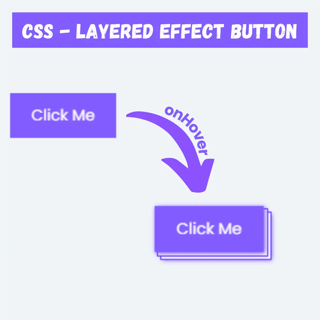 Create Layered Effect Button using HTML and CSS