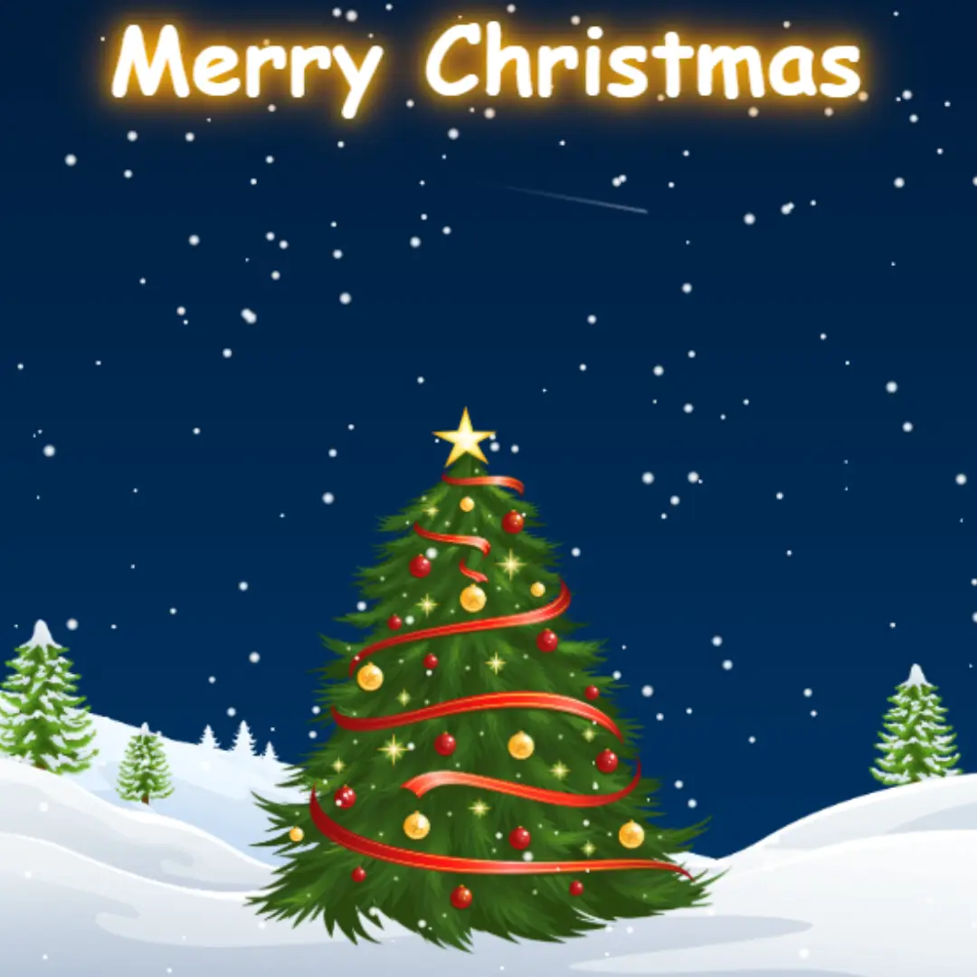 Create Merry Christmas 2024 Animation with HTML, CSS, and JavaScript