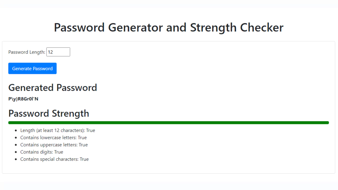 20+ Django Projects with Source Code - Password Generator and Strength Checker