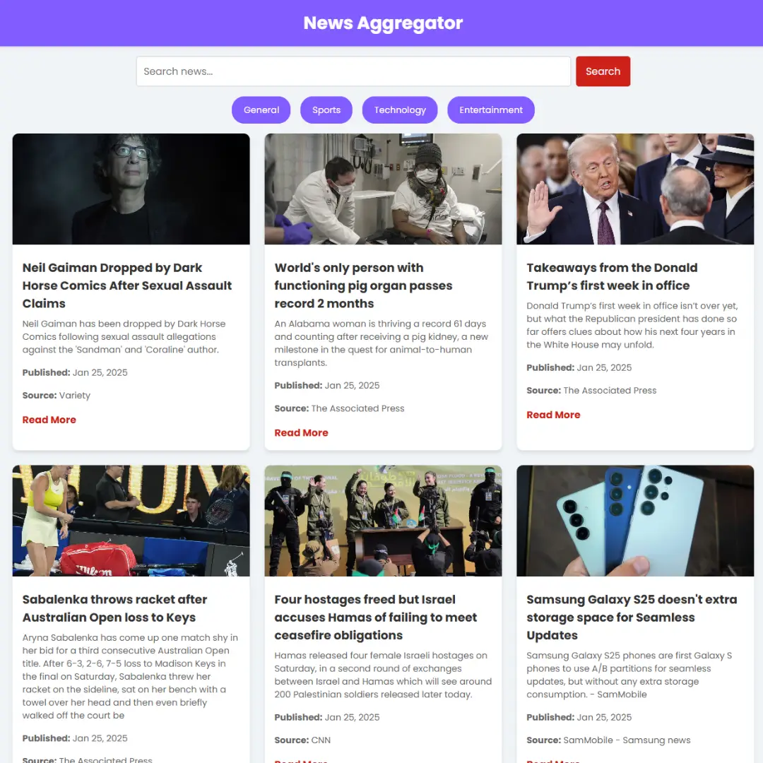 Create Real-Time News App with HTML, CSS, and JavaScript