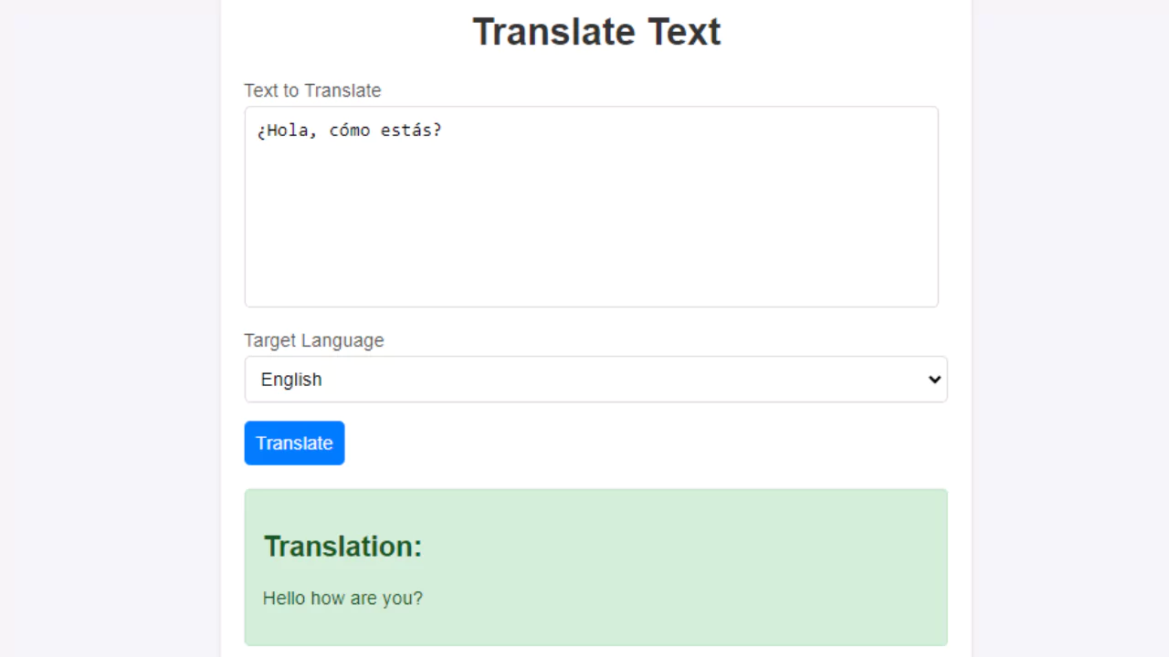 20+ Django Projects with Source Code - Translator Web App