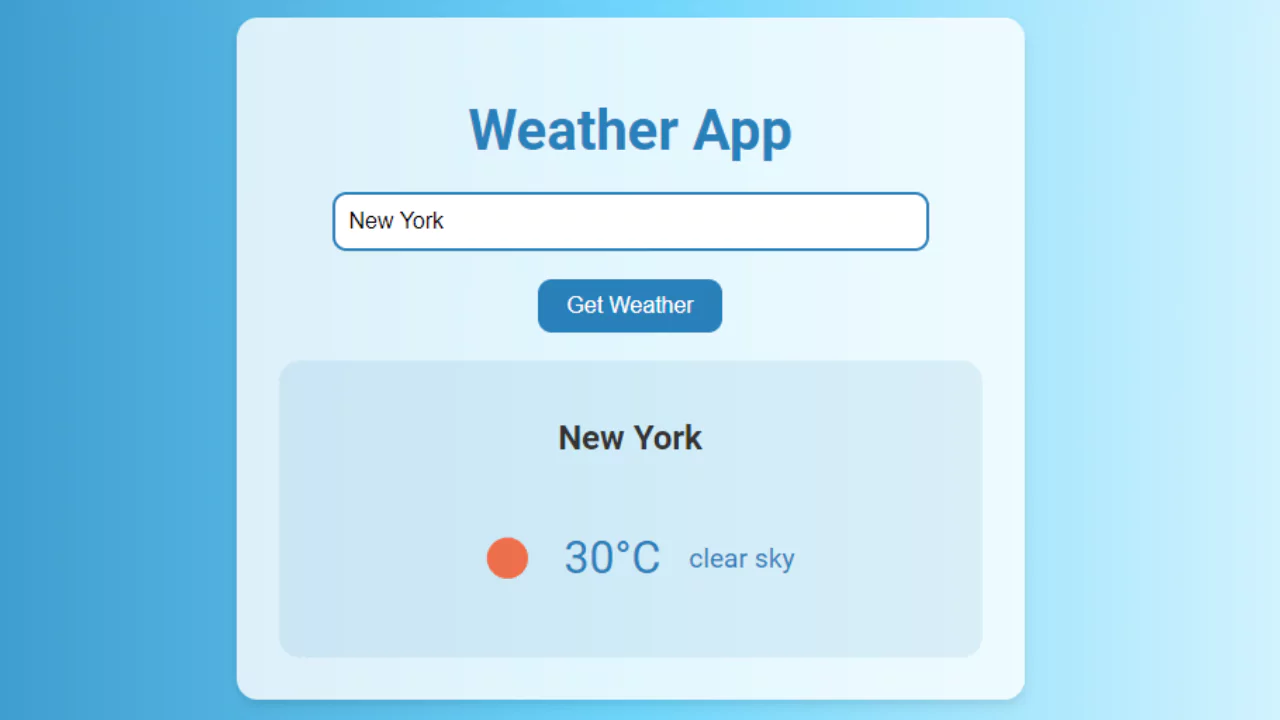 20+ Django Projects with Source Code - Weather App