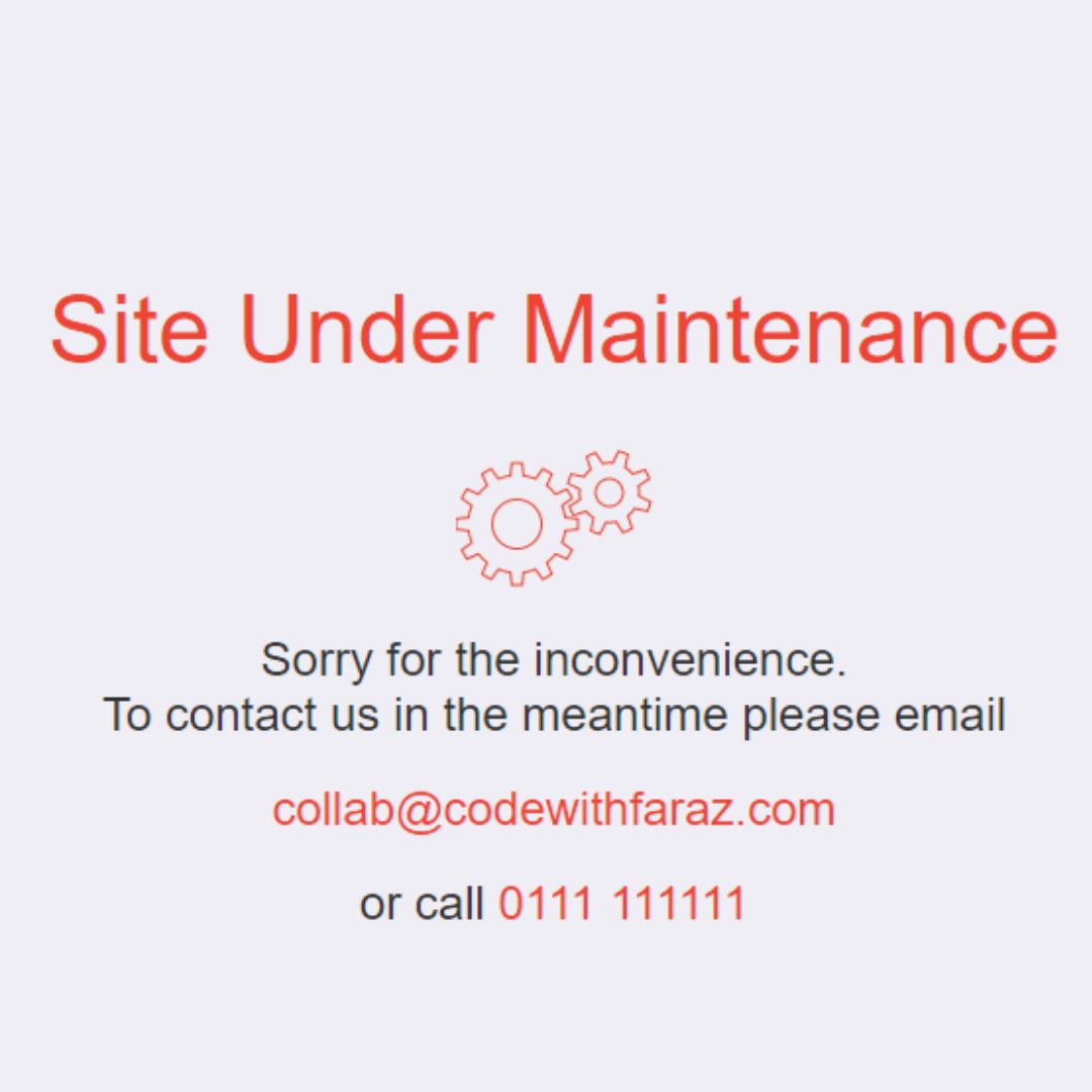 Site is undergoing maintenance