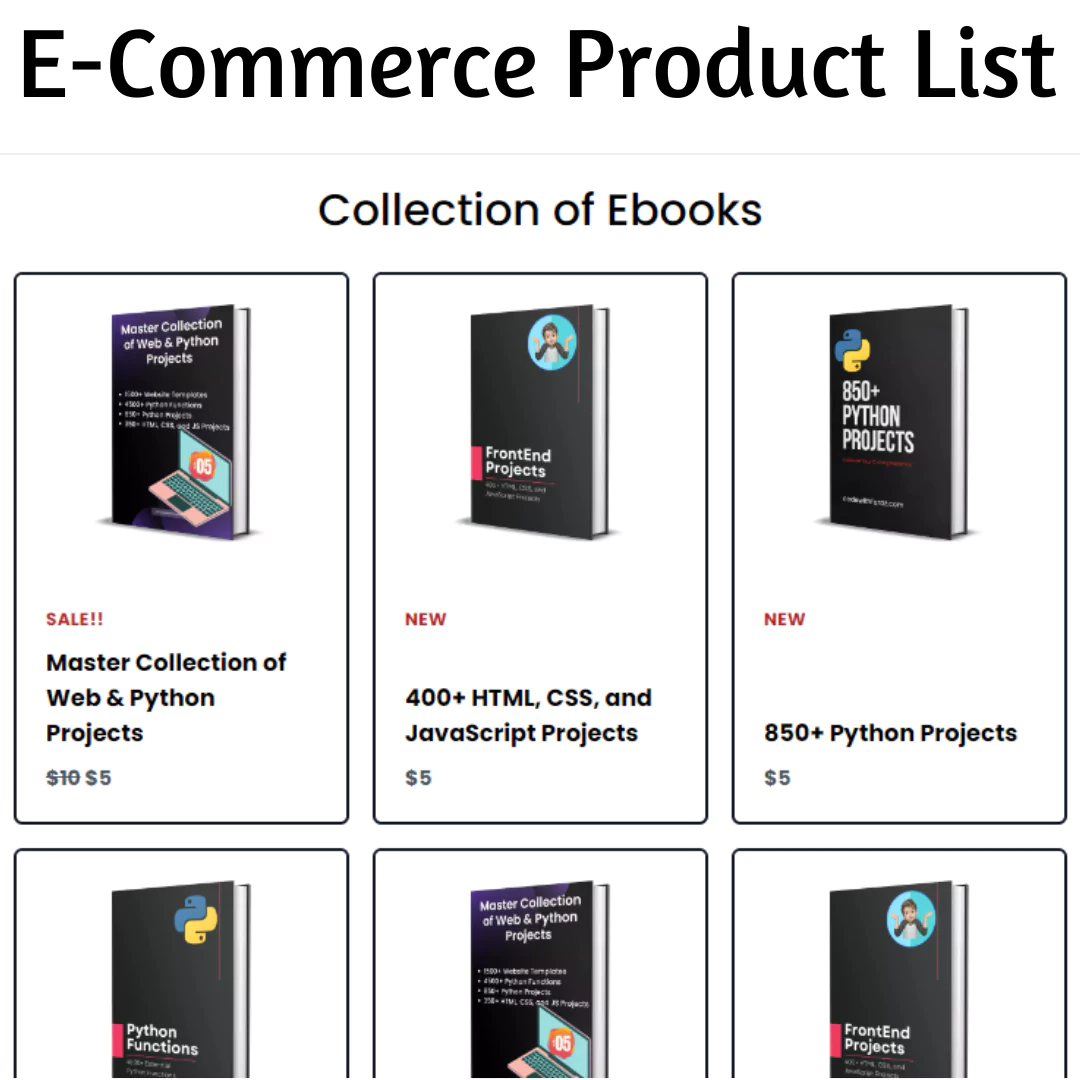 How to Create an Ecommerce Product List with HTML and CSS