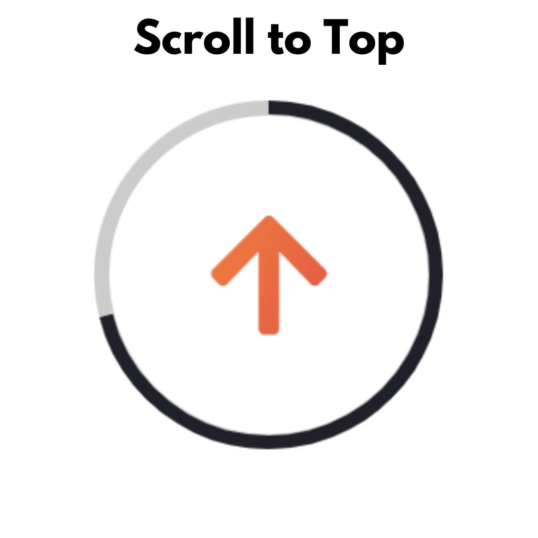 Scroll-to-Top Button with Progress Indicator Using HTML, CSS, and JavaScript