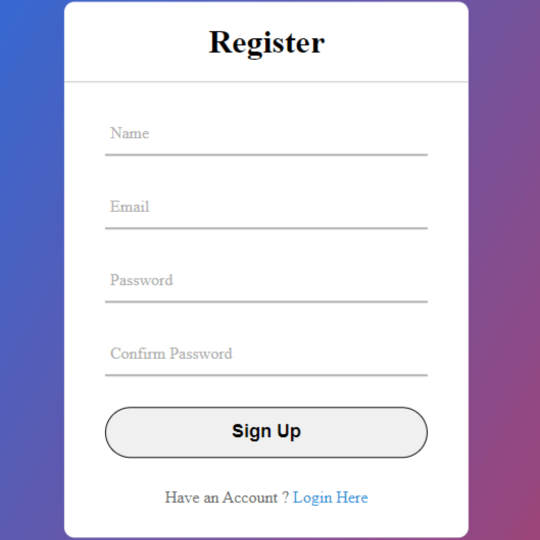 Facebook Login & Signup Page using HTML CSS