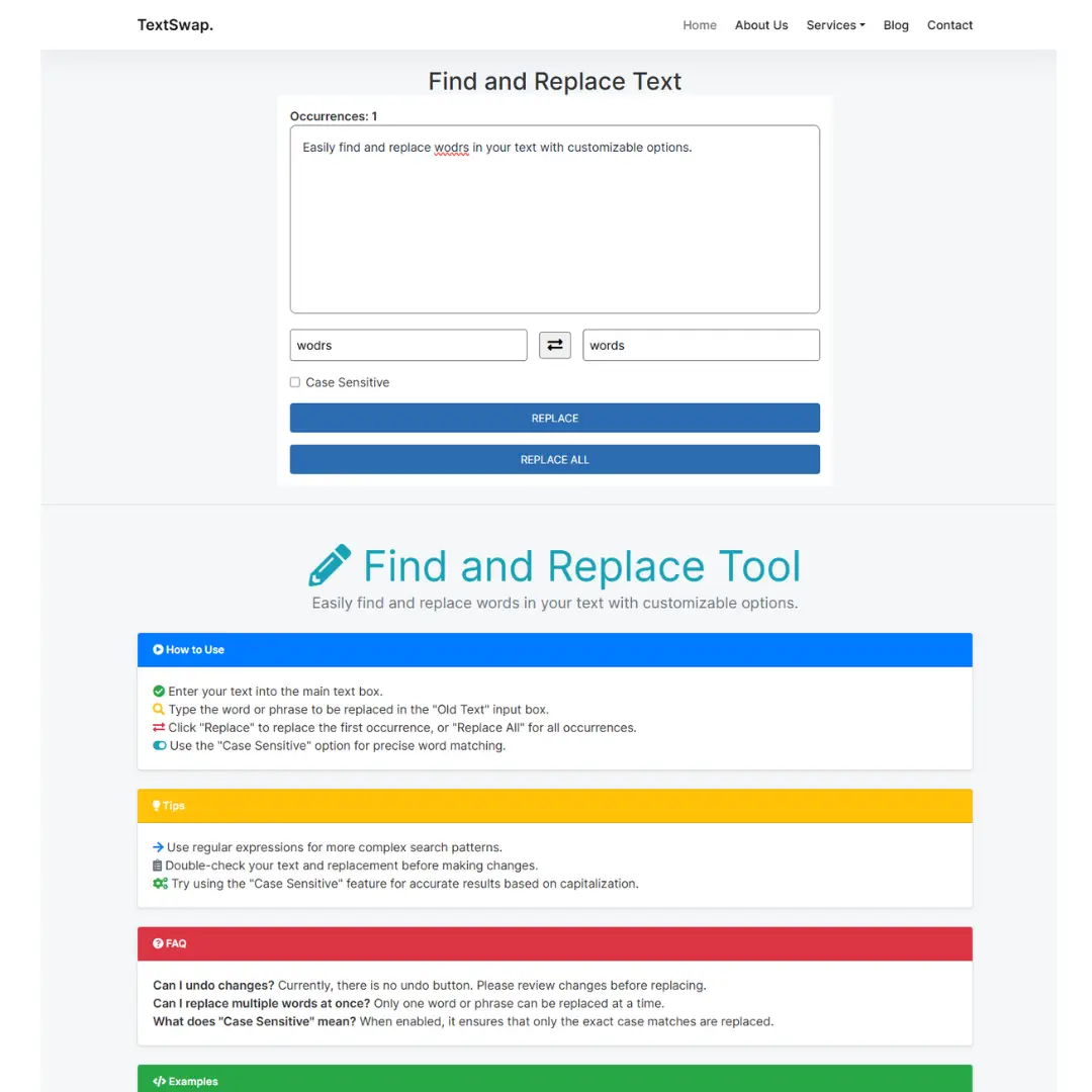 FindReplacePro Script - JavaScript