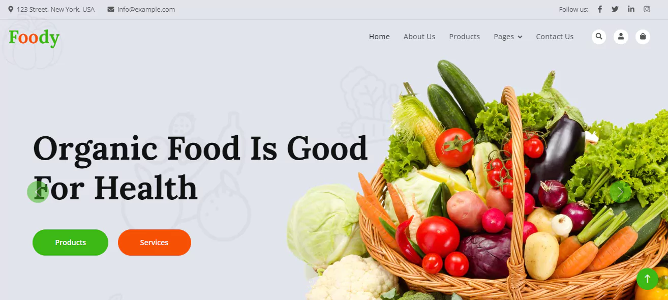 foody-website-template