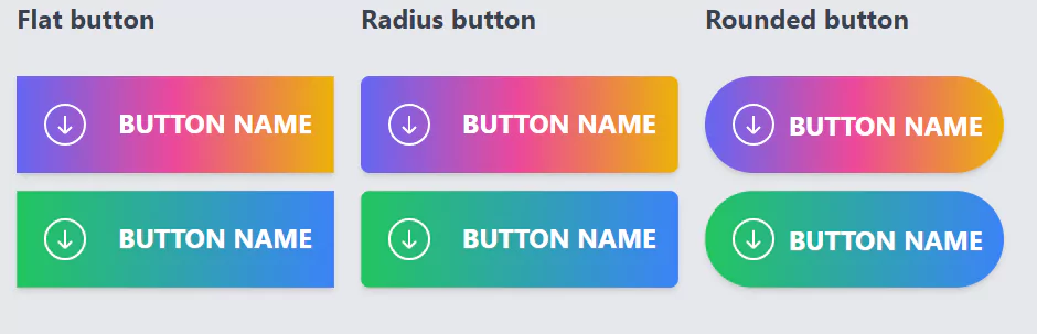 fancy button with icon