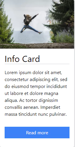 tailwind info card
