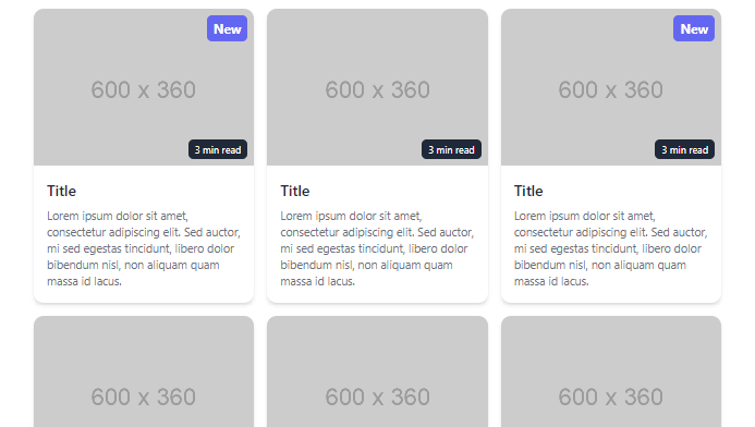 responsive card grid layout