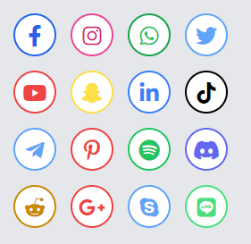 social media buttons 1