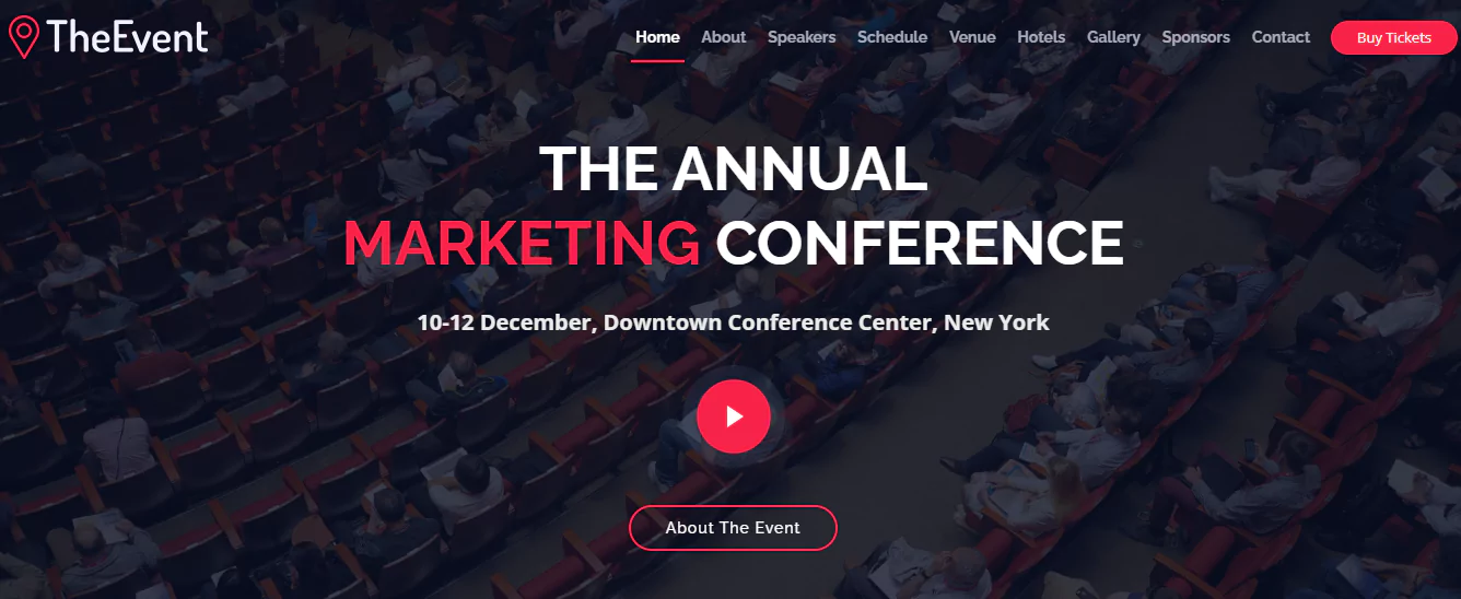 event-and-conference-bootstrap-template